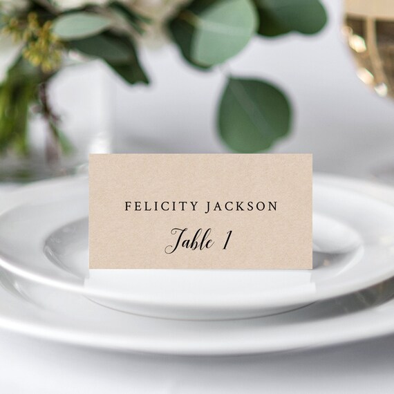 Printable Place Card Template Escort Card Template Tent Etsy