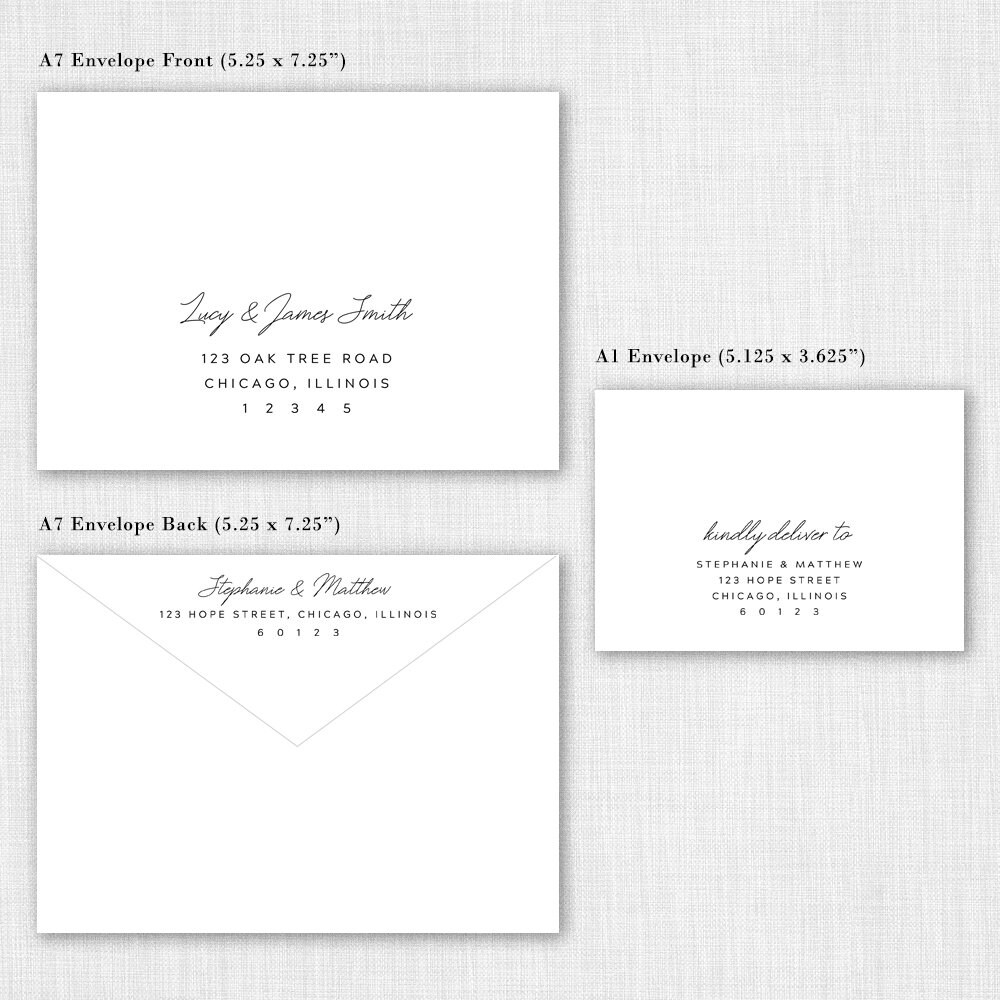 Envelope Address Template Printable Wedding Envelope Etsy UK