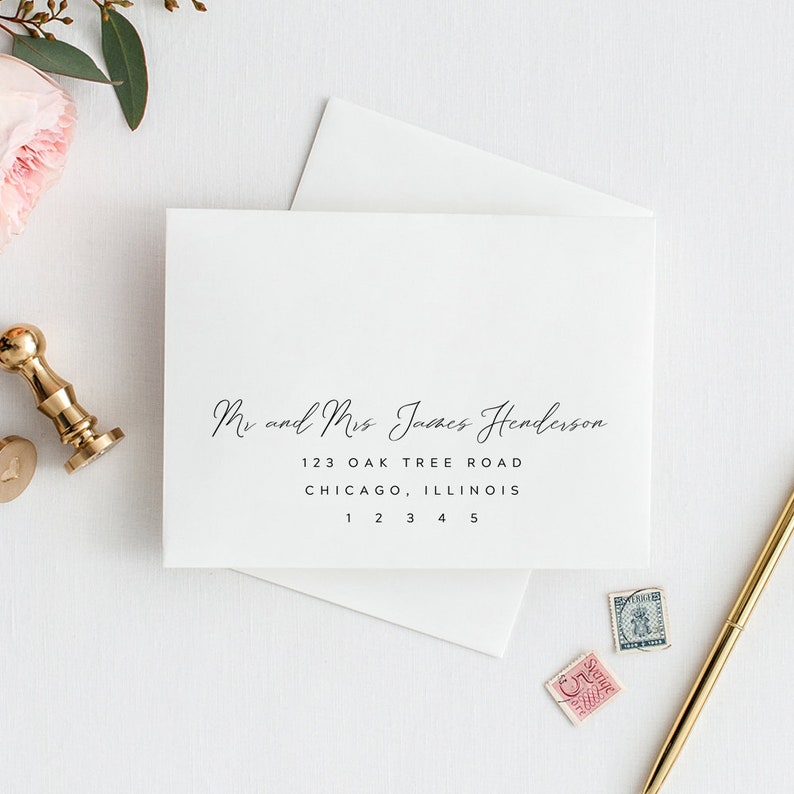Wedding Envelope Address Template Wedding Envelope Addressing Etsy UK