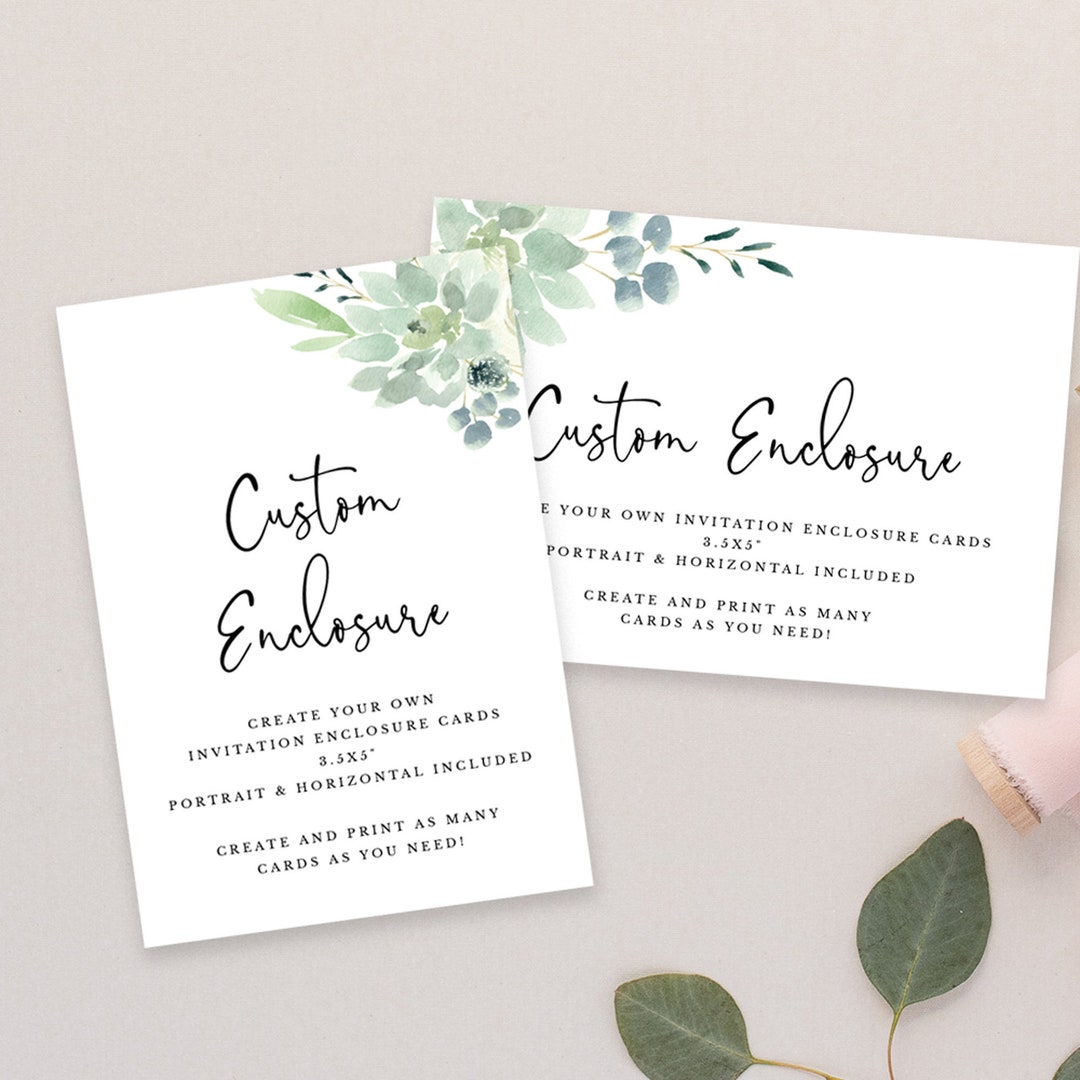 Custom Enclosure Cards, Printable Wedding Wishing Well Registry Card