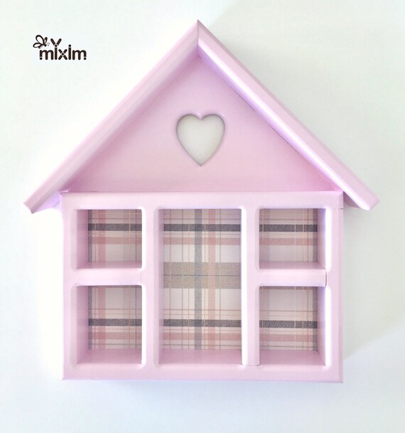 Pink Wall Curio Pink Display Case Pink Shadow Box Etsy