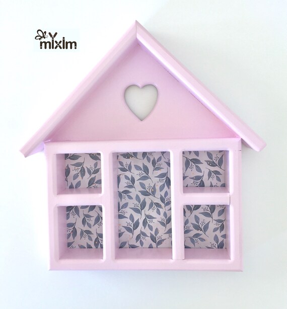 Pink Wall Curio Pink Display Case Pink Shadow Box Etsy