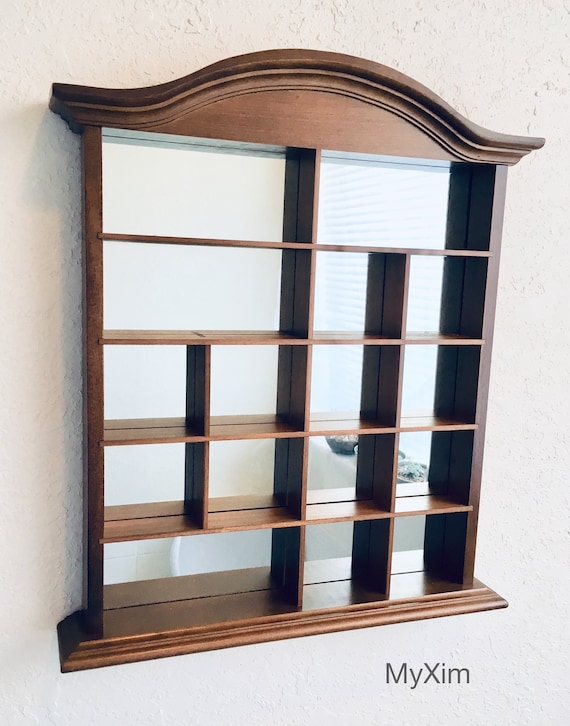 Arch Shape Wall Curio Cabinet Display Case Shadow Box Glass