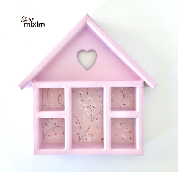 Pink Wall Curio Pink Display Case Pink Shadow Box Etsy
