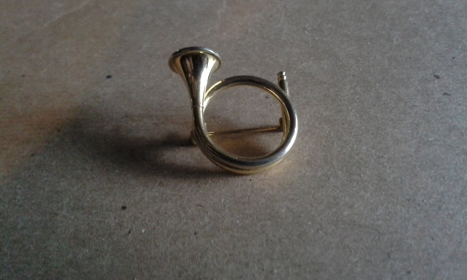 Vintage French Horn Pin Etsy
