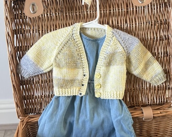 Lemon multi girls cardigan
