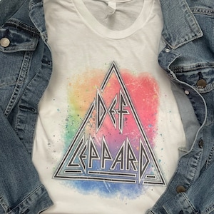 Def Leppard colors/unisex /vintage feel