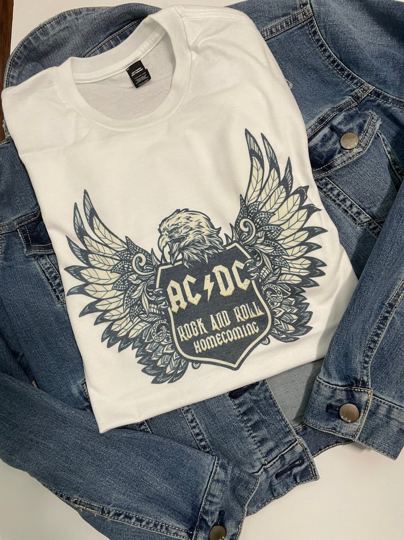 ACDC Blue/unisex /vintage Feel/ T-shirt - Etsy