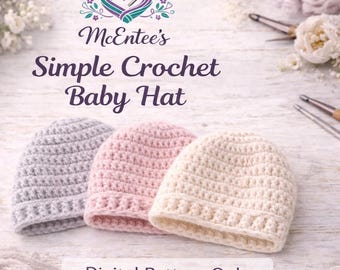Newborn hat crochet pattern