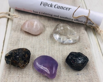 F*ck Cancer Raw Crystal Kit by Sentimental Gems