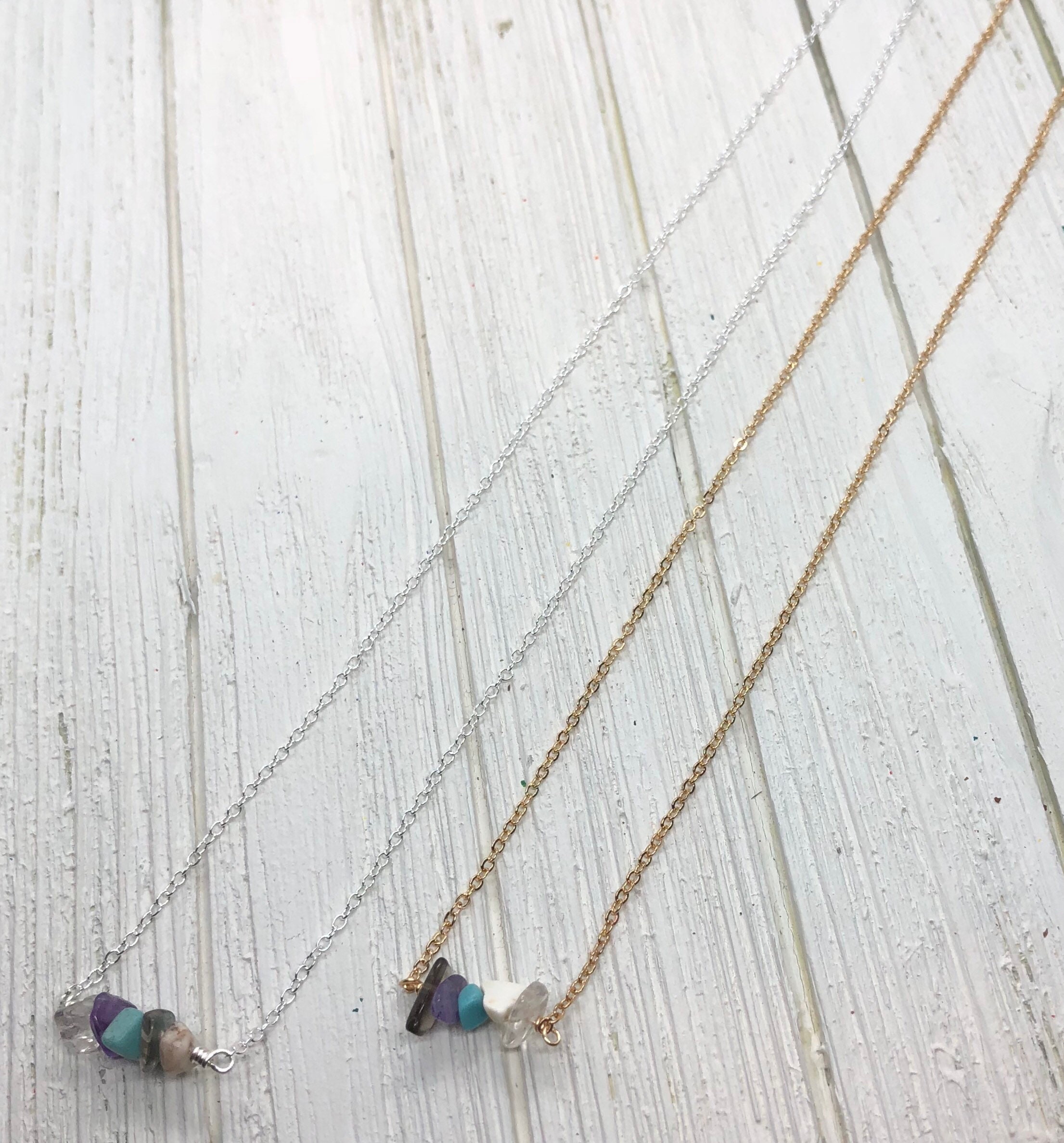 Safe Travels Necklace Necklace / Bracelet / Anklet crystals Etsy