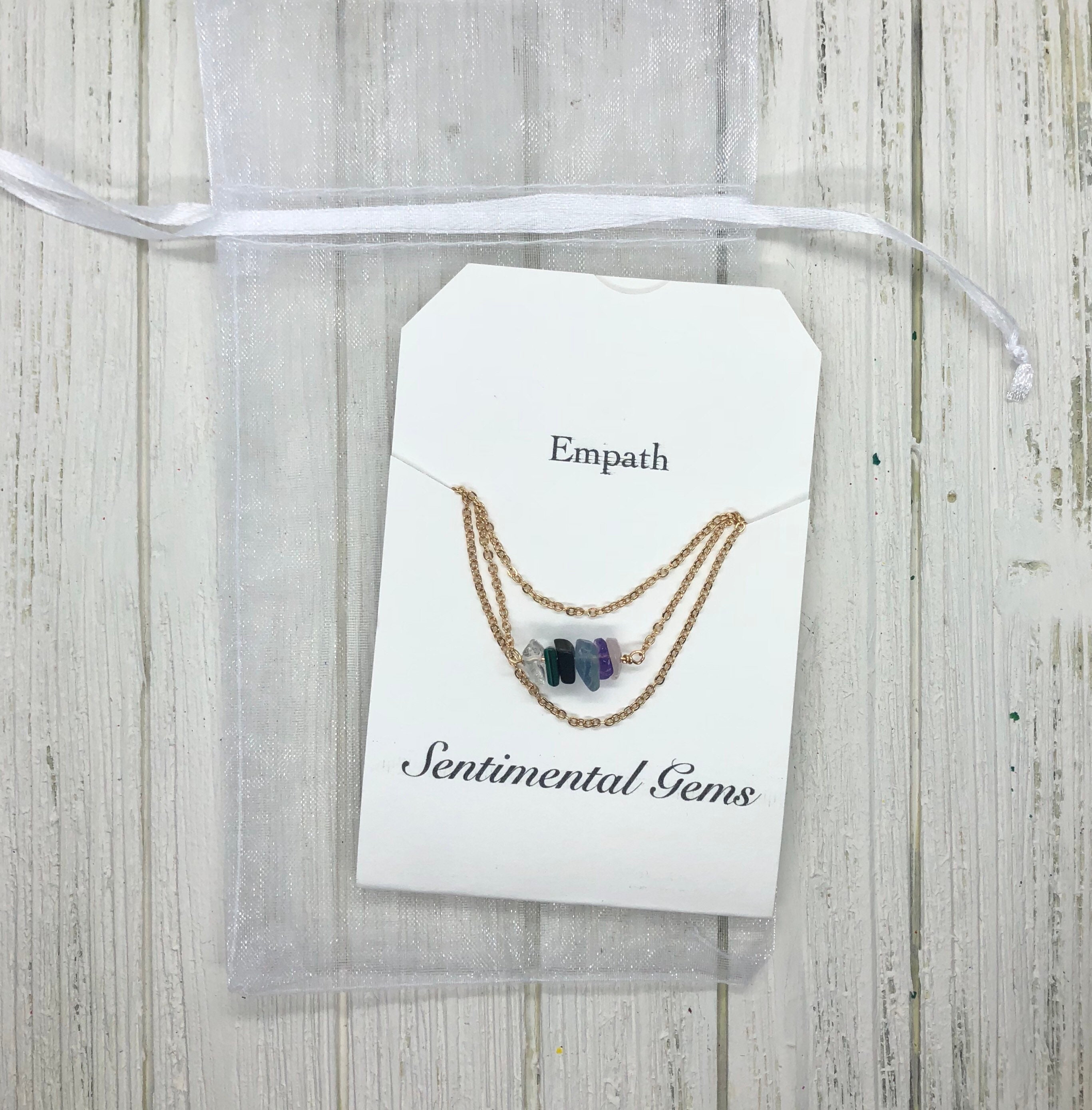Empath Protection Necklace / Bracelet / Anklet: crystals for | Etsy