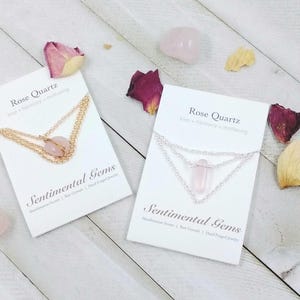 Rose Quartz  Necklace: Rose Quartz jewelry
