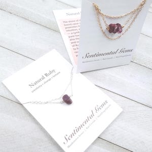 Ruby Necklace : July Birthstone