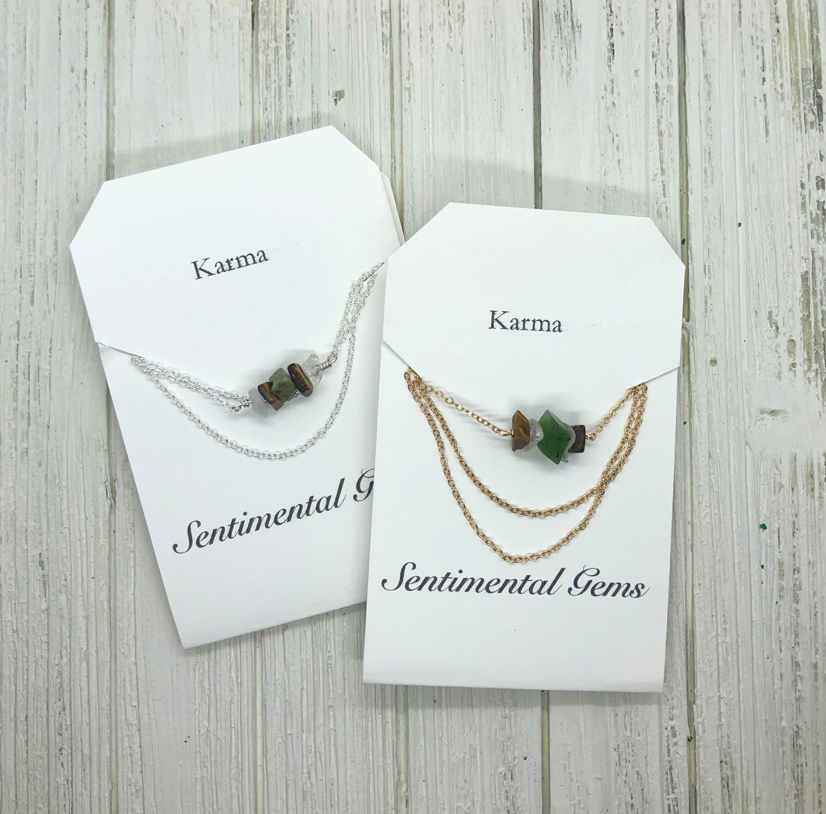 Good Karma Necklace / Bracelet / Anklet crystals for karma Etsy