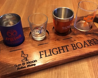 beer flight paddle etsy