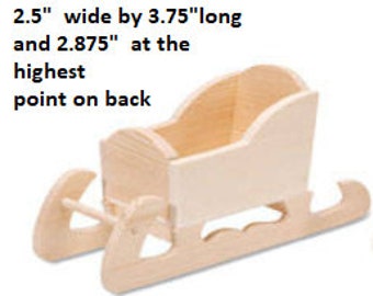 Awesome 1st Quality Pine Wood Sleighs - optional custom engraving