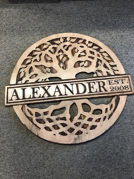 Download Free Celtic Tree Of Life Personalized Name Sign Etsy SVG Cut Files