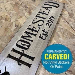 Homestead Sign - Established Sign - #1 Exclusive from us