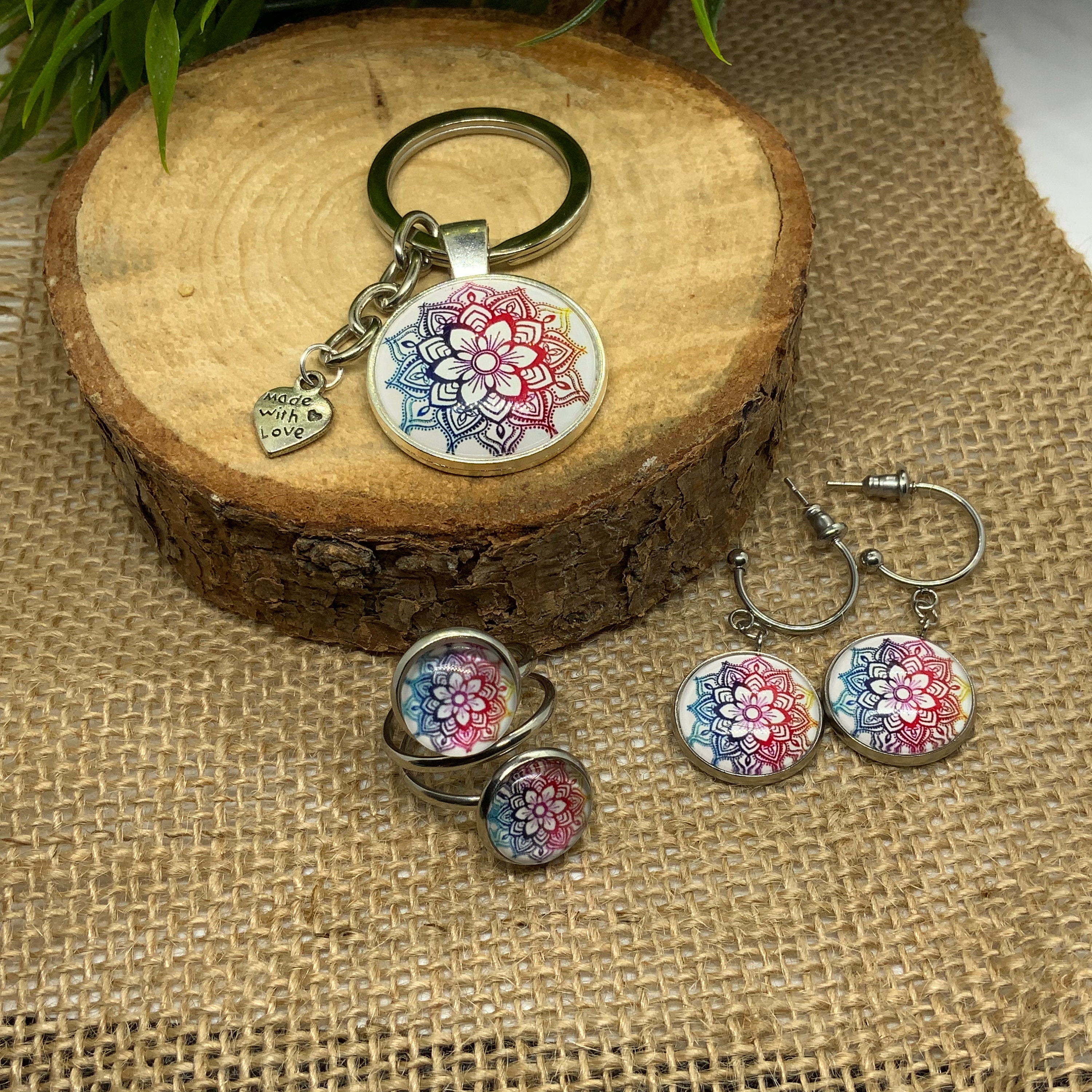 Floral Rainbow Accessories Set for Women Gift Bundle for Etsy