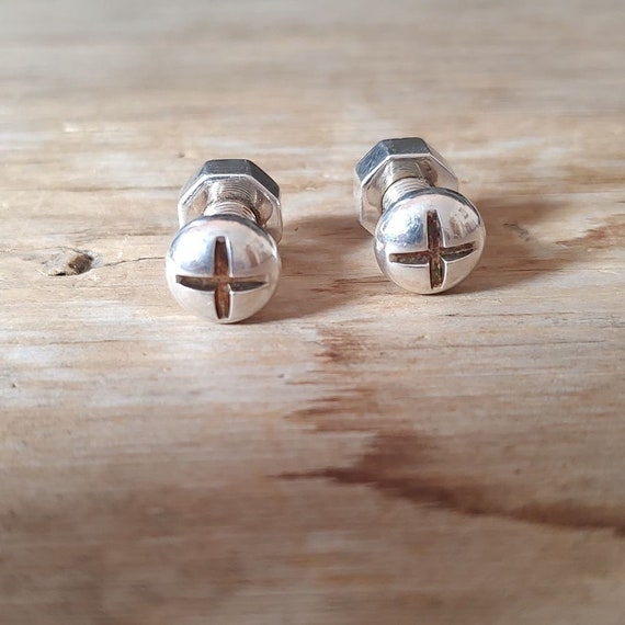 Tiffany & Co. Sterling Silver Nut and Bolt Men's … - image 4