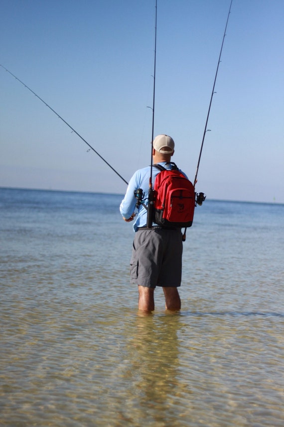 fishing backpack with rod holder