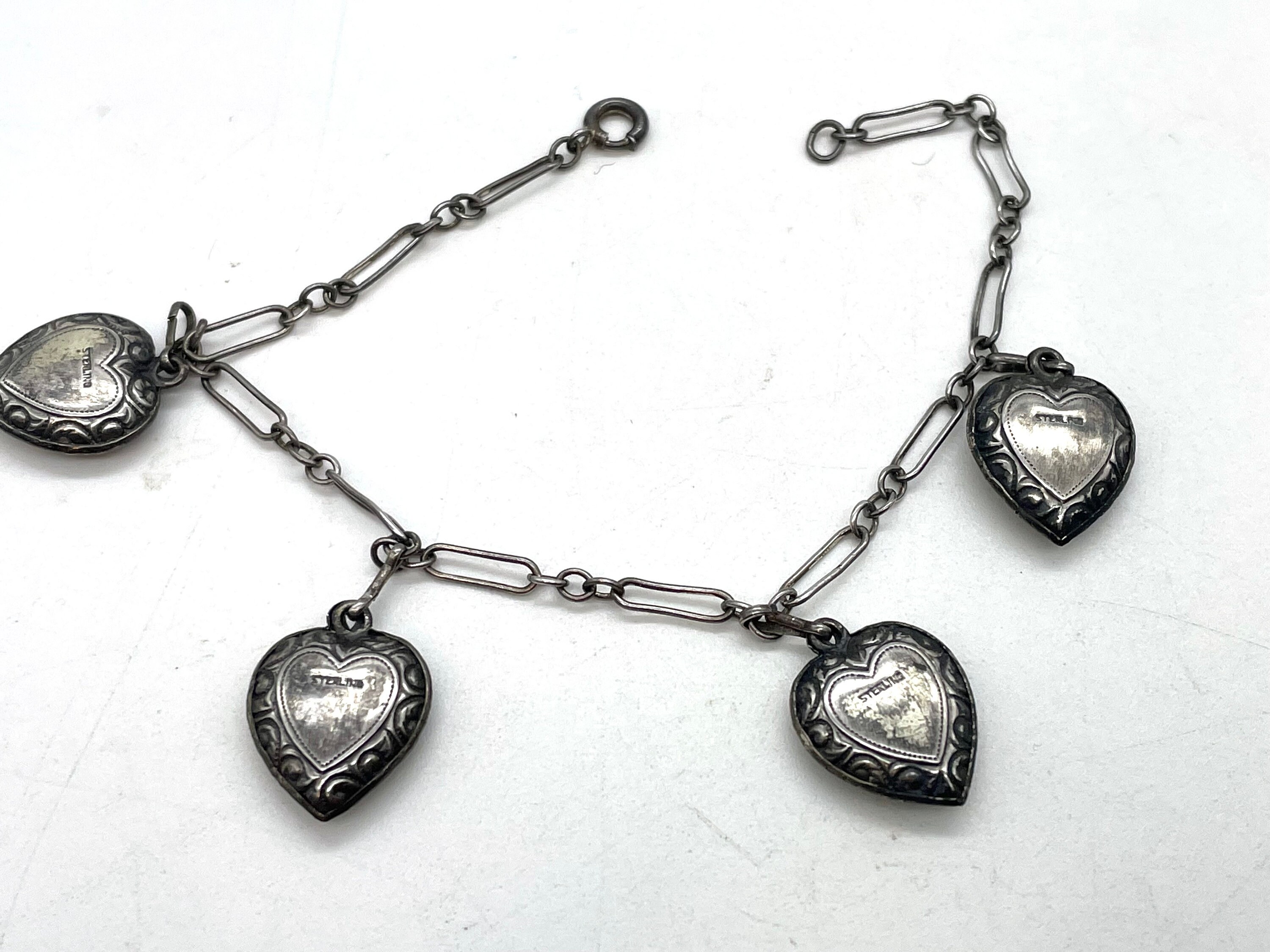 Vintage WWII 10k Gold Sweetheart Charm Bracelet-- Envelope