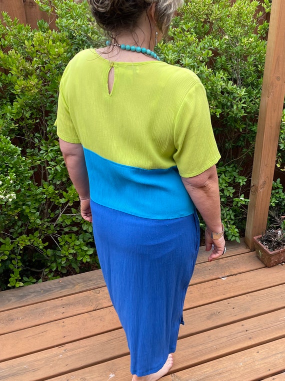 Vintage Diane Von Furstenberg Dress Sheath Colorb… - image 3