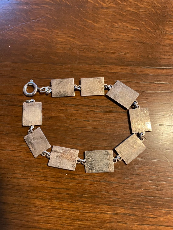 Rare WWII Sweetheart Bracelet with Central South … - image 9