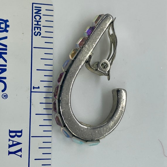 Rhinestone Hoop Earrings & Long Dangle Earrings M… - image 8