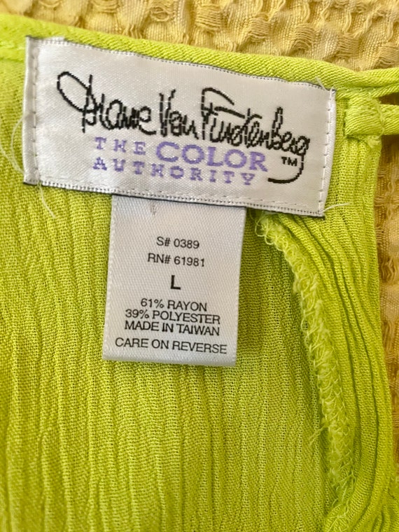Vintage Diane Von Furstenberg Dress Sheath Colorb… - image 10