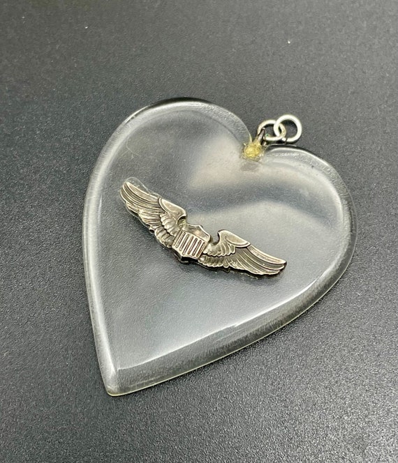 Vintage WWII SweetHeart Victory Pin-Rhinestone 