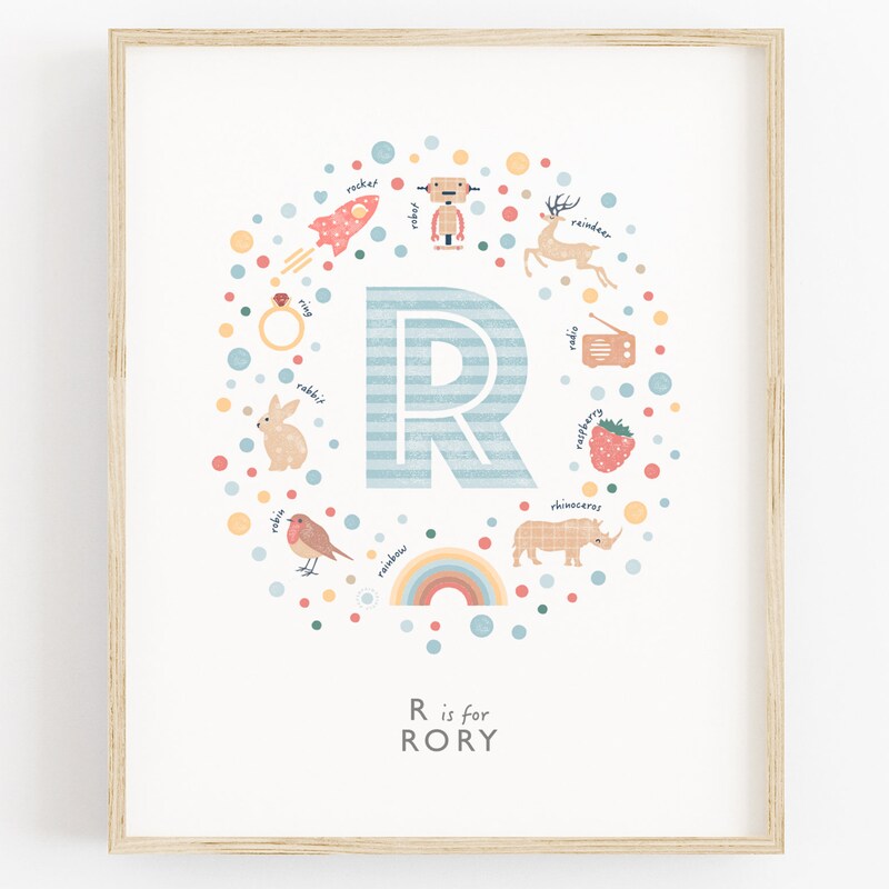 Blue R Prints - Etsy UK