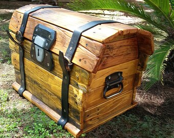 large fornite inspired rustic pirate treasure loot chest - diy fortnite treasure chest