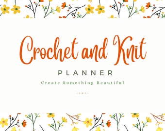 Crochet and Knitting Planner (Digital Download)