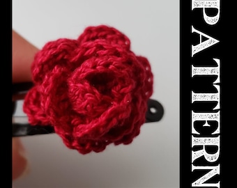 Blumen-Haarspange (PDF Häkelanleitung)