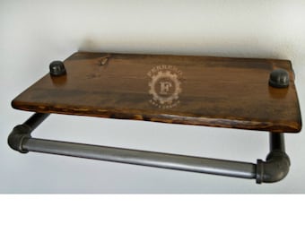 industrial rack pipe - pipe rack - industrial shelf - industrial shelving - shelves - wood pipe - pipe #1977