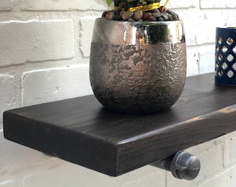 Floating Shelf, industrial shelves, Floating Shelf,  Storage Shelf, Wood Shelf, Rustic Shelf ,Pipe Shelf, Shelf, lenght 12"- 36" listing#9