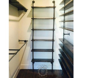 industrial shelf, pipe shelf, shelves, rustic kitchen bathroom closet open floating  shelving unit   #1966#, Ferrero Art