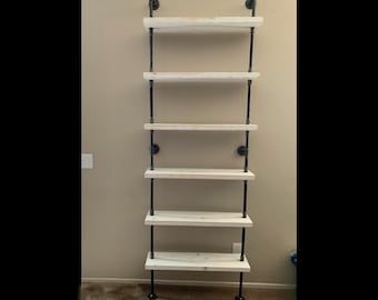 industrial shelf, industrial pipe, wood pipes, Reclaimed Look, Customization , bookshelf Bar, liquor customizable