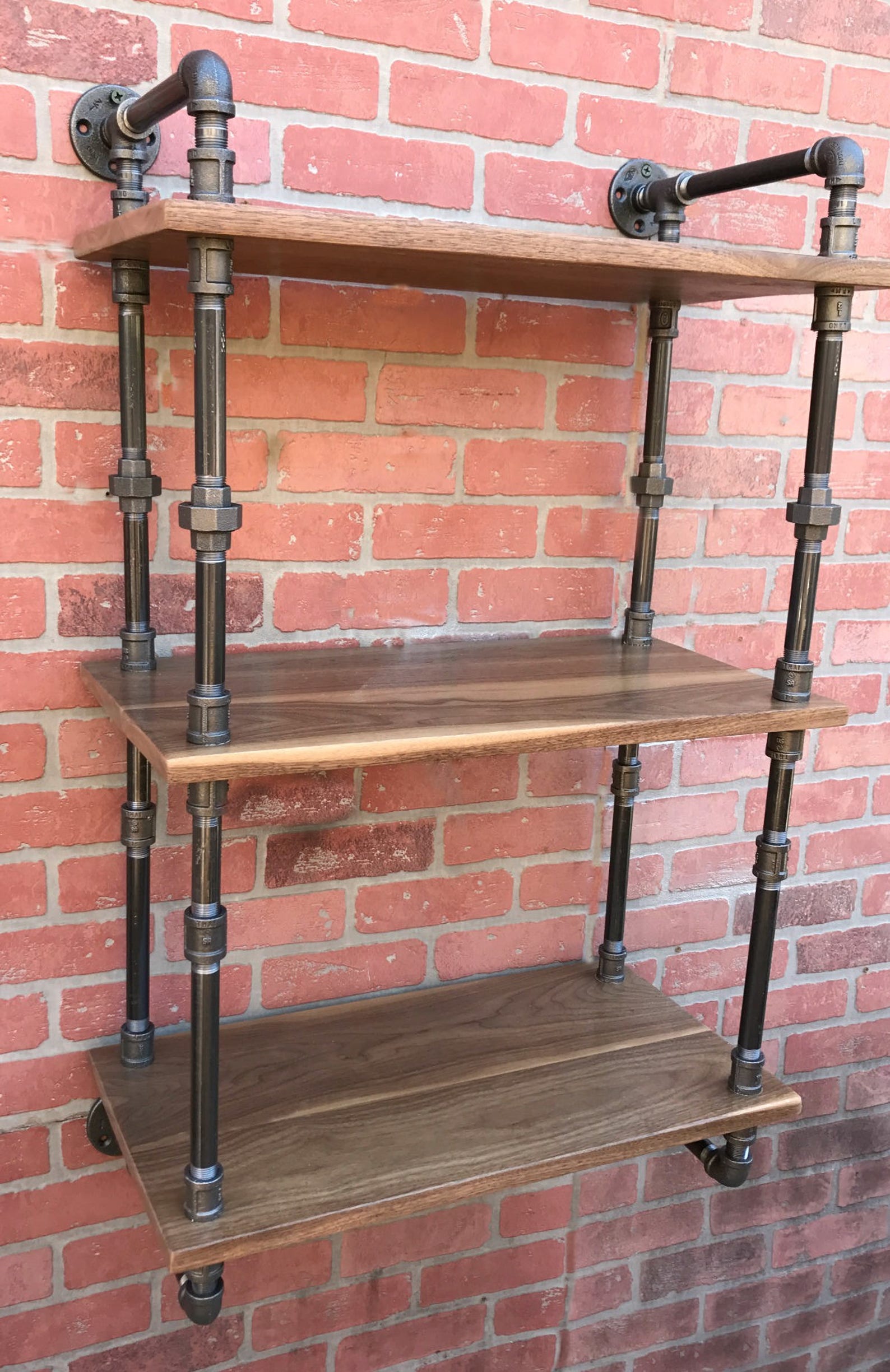 Pipe Shelf Industrial Shelf Steampunk Decor Industrial Etsy