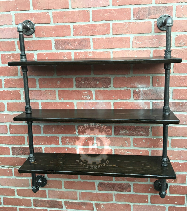 Industrielle Regal Rohr-Regal Regale rustikale Küche | Etsy