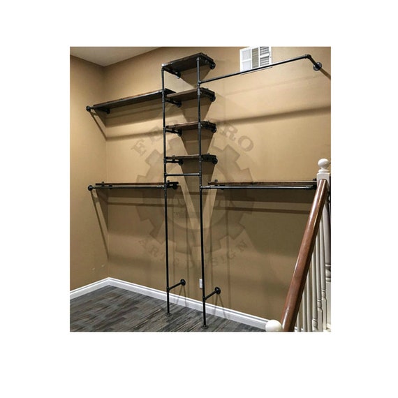 Clothes Rack, Boutique Clothes, Display Rack, Display Shelf, Steampunk Decor, Industrial Decor, Rustic Decor, Closet Decor, , 