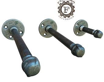ships 1-2 days, pipe rack, clothing rack, industrial - pipe bar - decor - hook