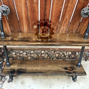 industrial shelf - industrial pipe - wood pipes - shelving - shelves - metal - floating #..#1977