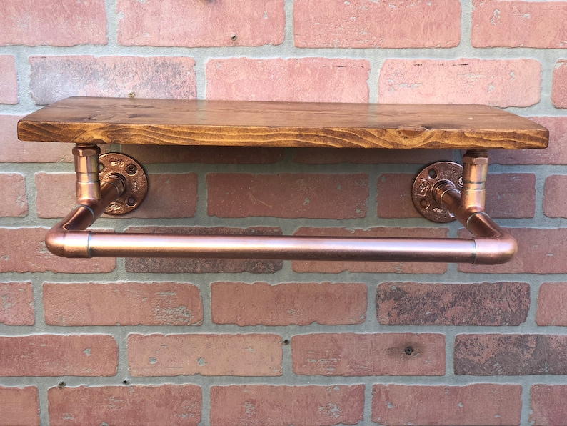 Industrial rack pipe copper pipe rack industrial shelf Etsy
