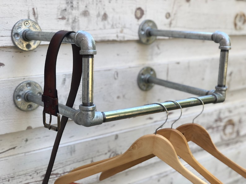 19 industrial galvanizedd pipe clothes hanger for Etsy