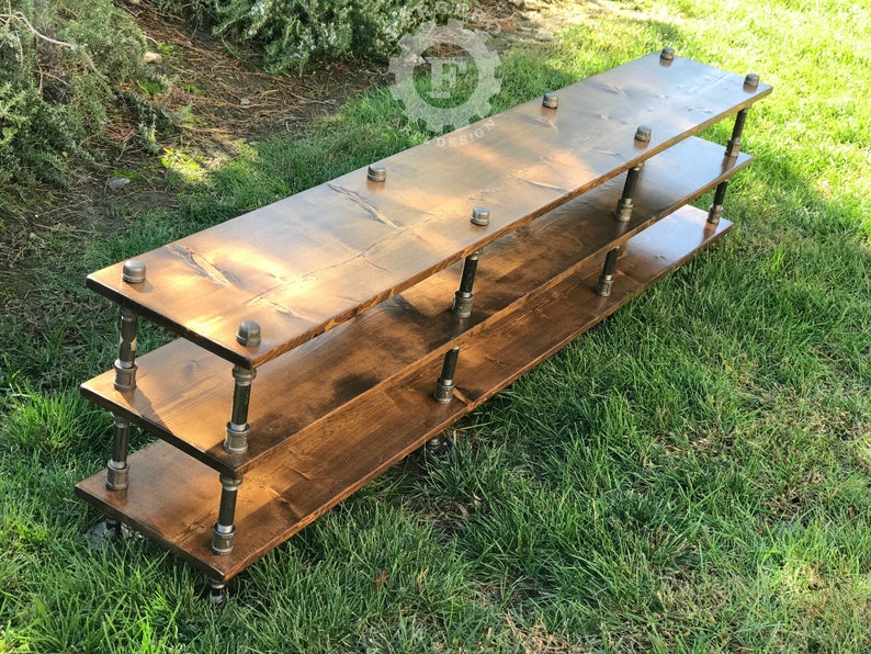 Rustic Show Rack Closet Shelf , Shelving , Industrial, Rustic , Shoe Rack , Entry Shoe ...