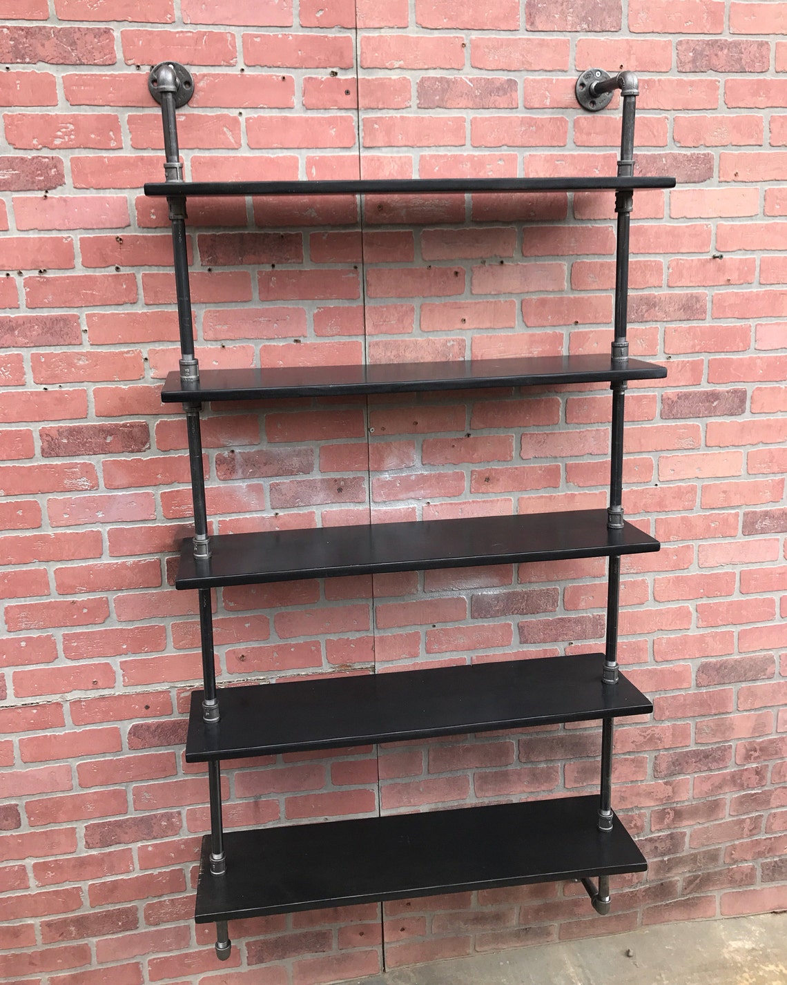 Industrial Shelf Pipe Shelf Shelves Rustic Kitchen Bathroom Etsy