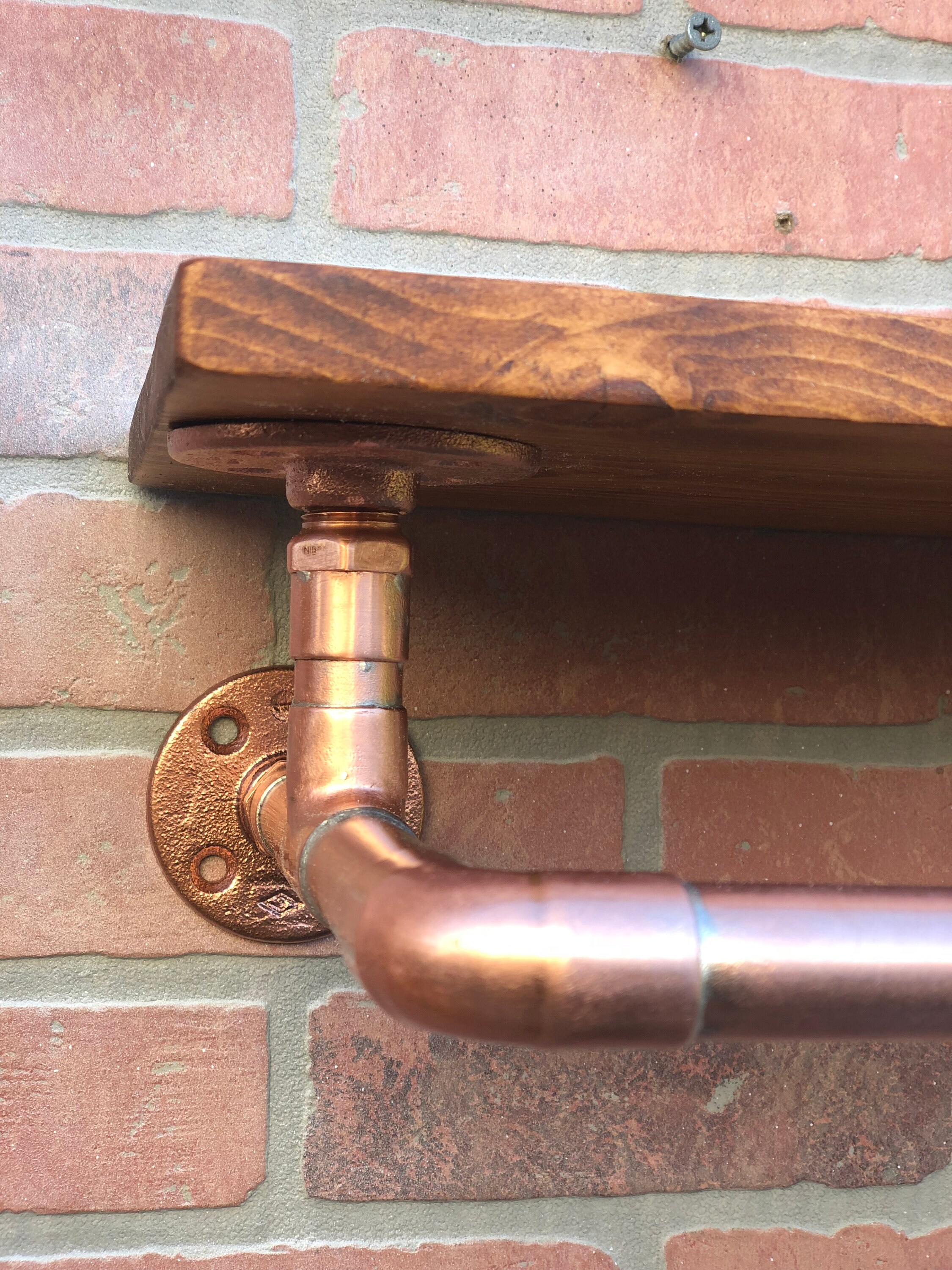 Rack Shelf, Industrial Shelf, Copper Rack, Copper Shelf, Clothing Rack ...